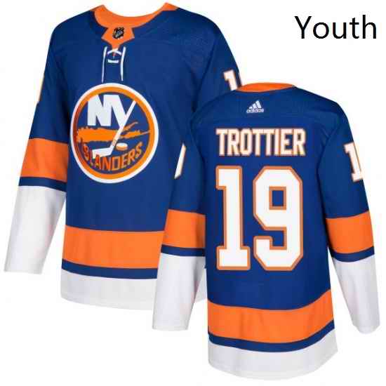 Youth Adidas New York Islanders 19 Bryan Trottier Premier Royal Blue Home NHL Jersey